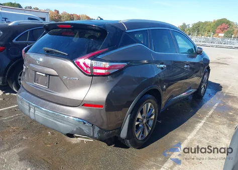 2015 Nissan Murano Sl from USA, damaged, VIN 5N1AZ2MH4FN211506